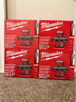 Milwaukee M18 Brushless Cordless 1/4in Impact Driver Kit $150 Each