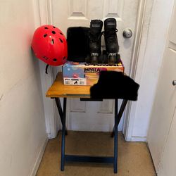 Skates Roller And Youth Helmet
