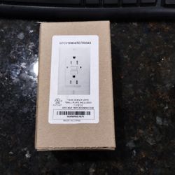 GFCI 15 Amp Side & Back Wire And Wall Plate Included 