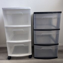 Sterilite 3-drawer Plastic Storage Carts