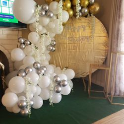 Backdrop And Candy Table 