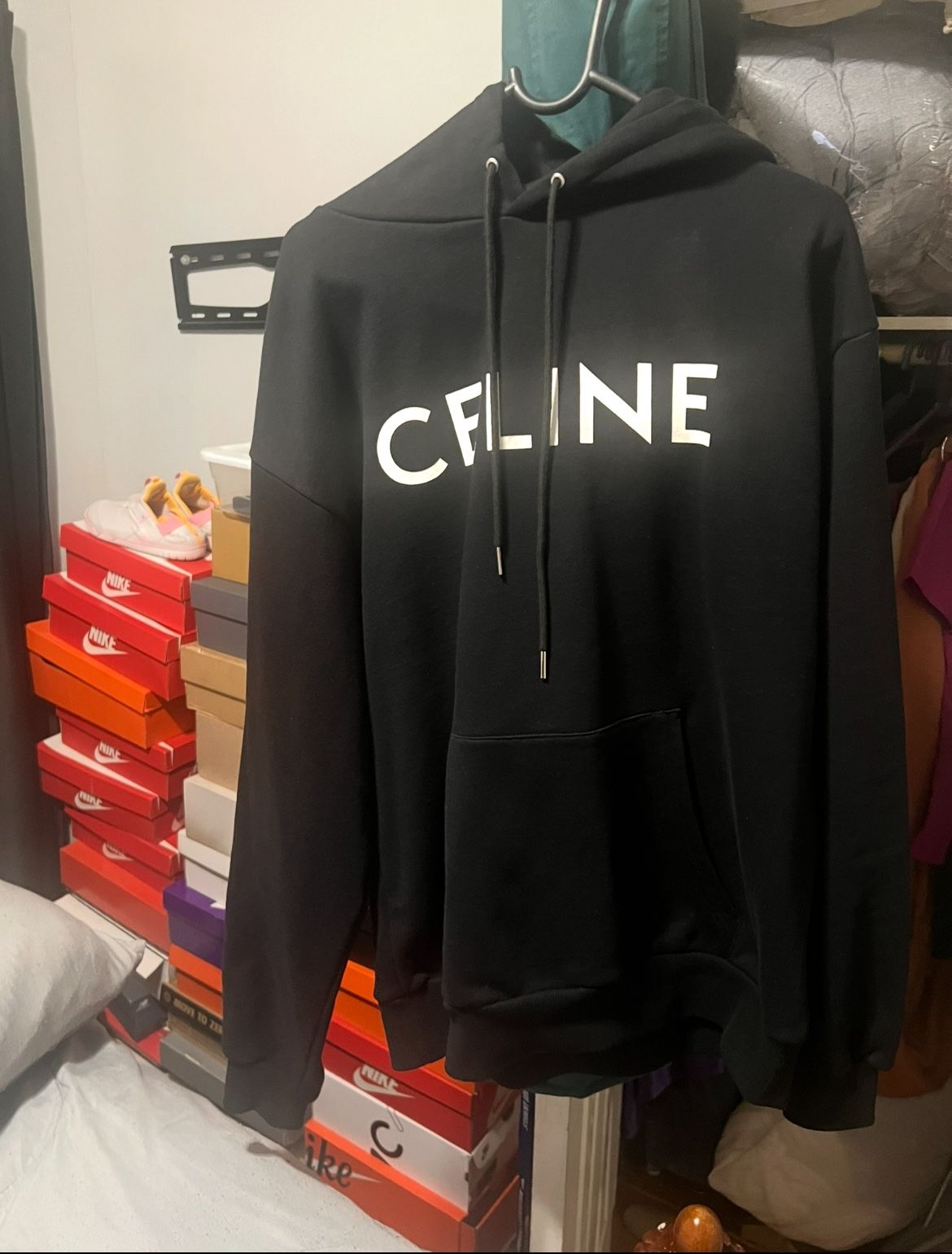 Black Celine Hoodie size M