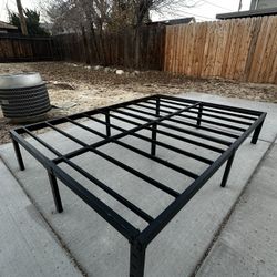 Black Full-Size Metal Bed Frame