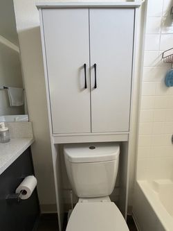 bathroom over-the-toilet cabinet