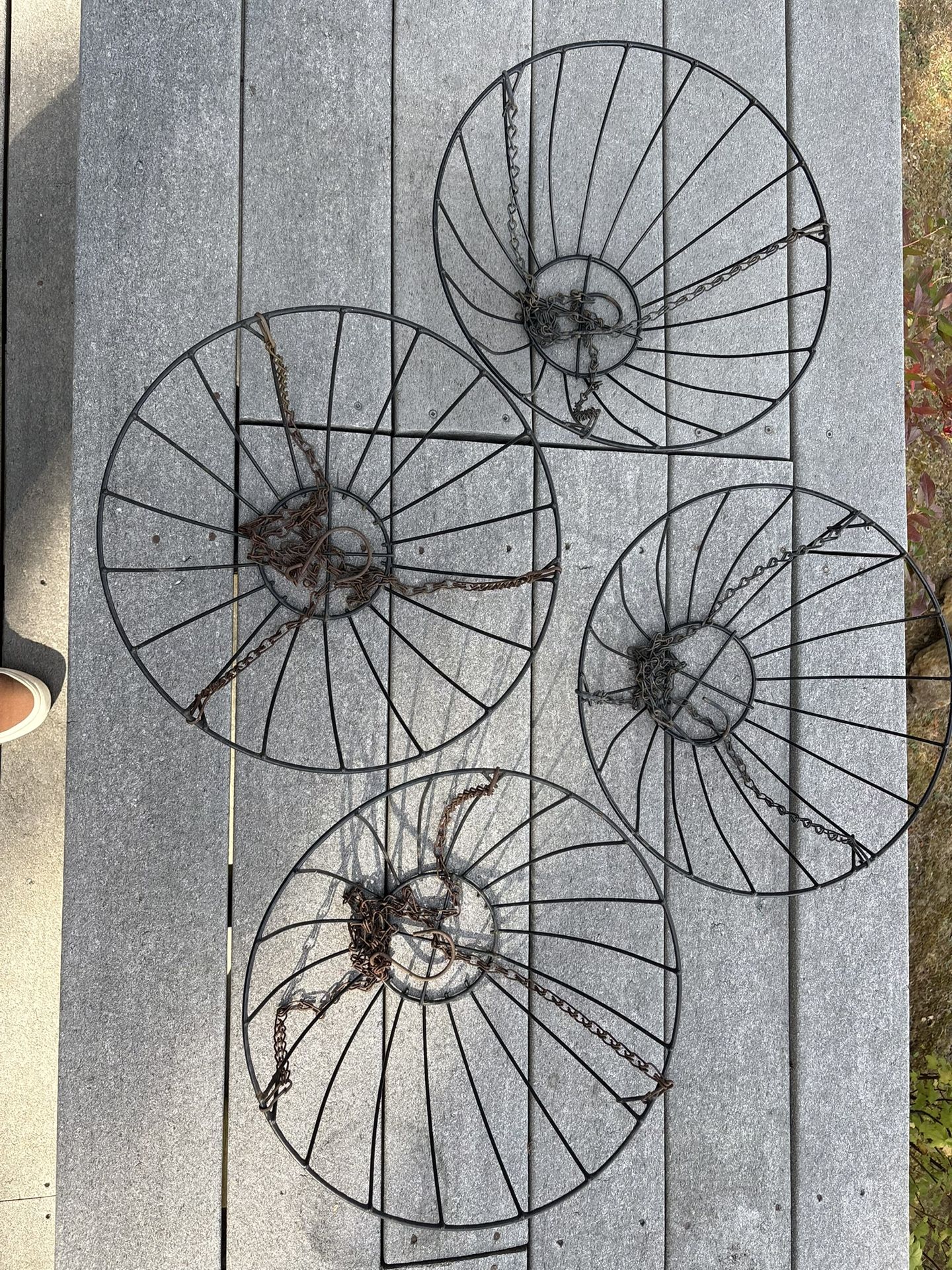 4 Hanging Baskets For Garden Decor Yard Art
