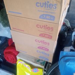 Cuties Diapers Size 7 Brand New 