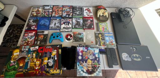 Video Game, Board Game Lap Top Lot