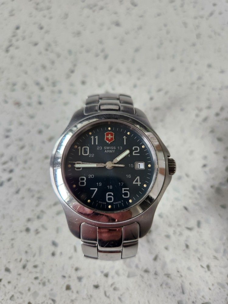 Swiss Army Men's Classic Officers Blue Dial Mens Watch by Victorinox