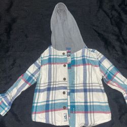 Oshkosh Bgosh Button Up Flannel Size 24 Mons 