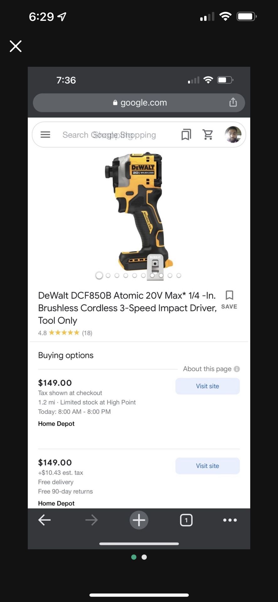 Dewalt 20v Atomic Impact