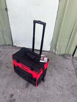 11 in. x 18 in. Jobsite Rolling Tote Tool Bag Storage Organizer Backpack