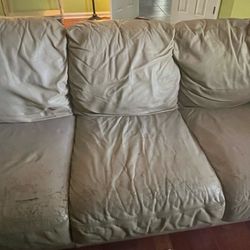Free Leather Couch Set