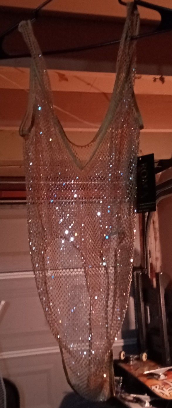 Rhinestone Fishnet