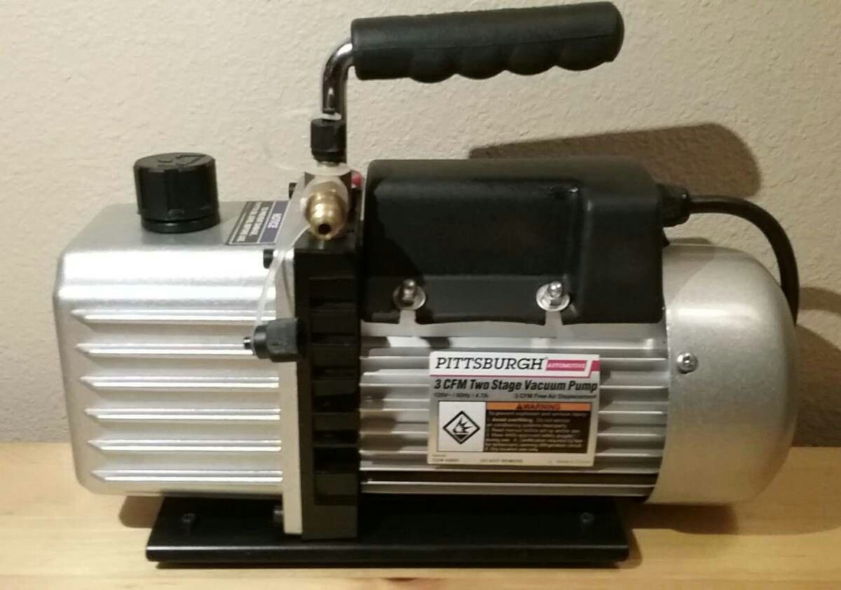 Pompe à Vide Neuve 3+ CFM 70+ PSI - Pour Placage, Aération, Climatisation - Kit De Révision Inclus - Fonctionnement Continu