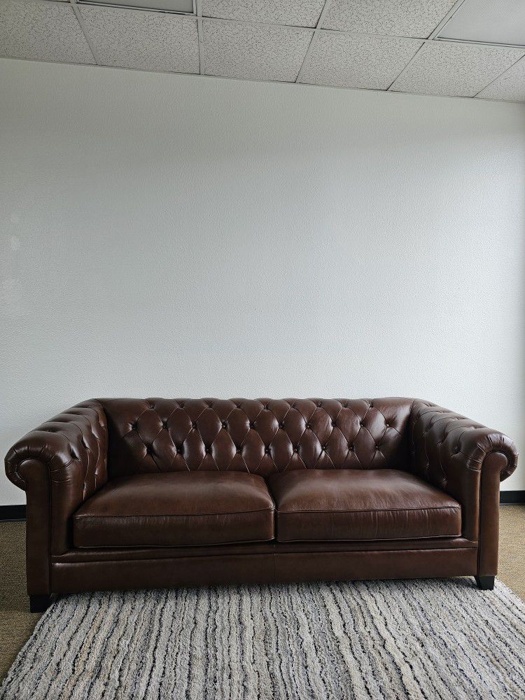 Zoe Leather Sofa 