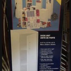 Brand New In Box White Stack-A-Shelf Stackable Storage Organizer Cabinet with Door