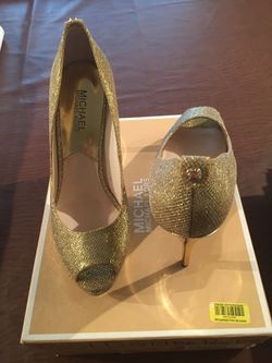 Michael Kors Peep Toe Platform Pump Stilettos