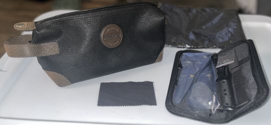 Manscaped Leather Toiletry Bag + Shave and Trim Kit