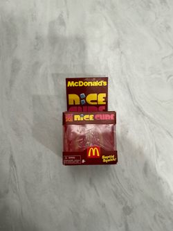 McDonald's NeeDoh Nice Cube Square Red Super Solid Squishy Fidget Toy NIB