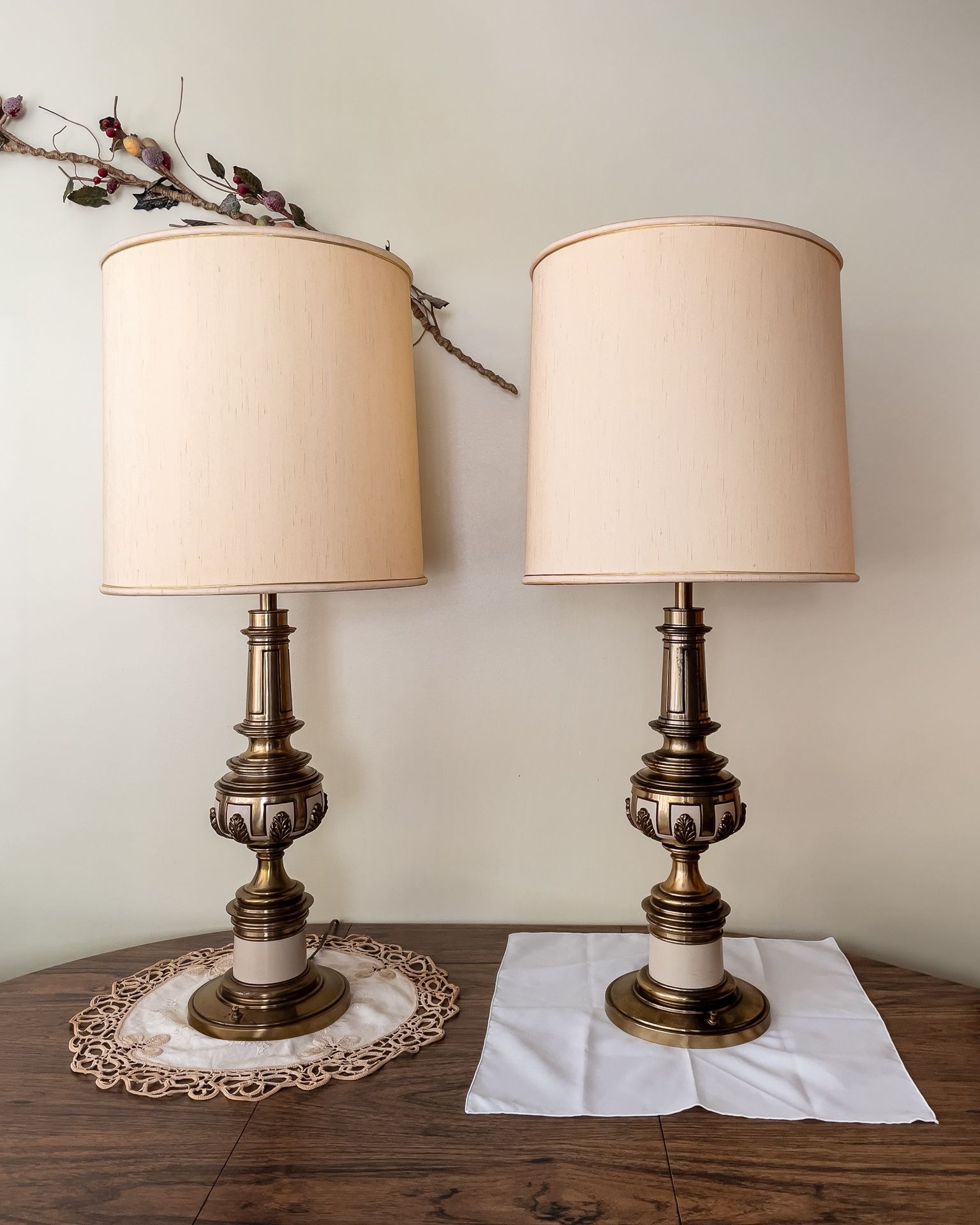 Pair of Vintage Brass Table Lamps