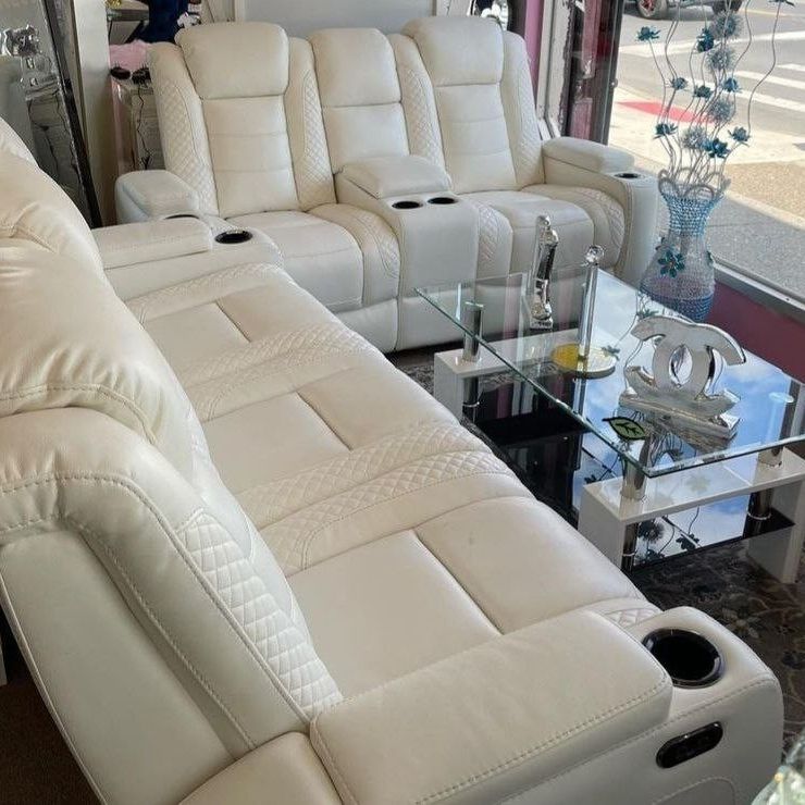 🍀Party Time Power Reclining White Set

 🥇Very Special Product  