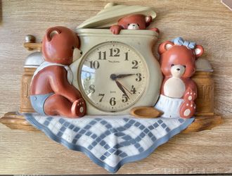 Teddy bear clock (untested)