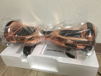 Brand new rose gold chrome color hoverboard
