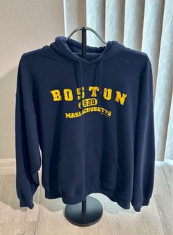 Boston Massachusetts 1630 Navy Hoodie