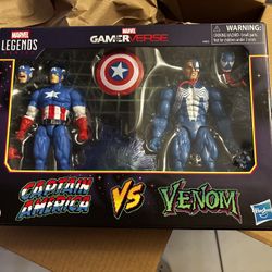 Captain America VS Venom - Gamerverse - Marvel Legends