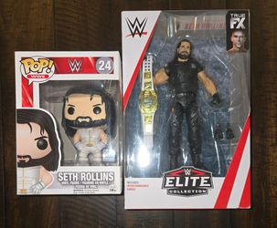 Seth Rollins WWE Funko Pop & Elite Figure Bundle