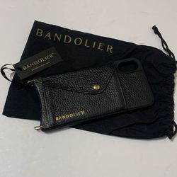NEW Bandolier Black iPhone X/XS case with Tag.  Brand new never used.