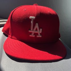 Red La Dodgers Hat