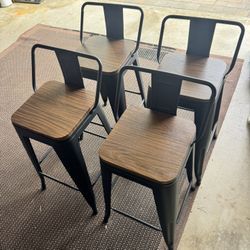 24” Counter Height Stool Industrial 