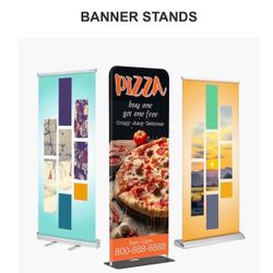 Banner Stands Many Sizes With Bags
