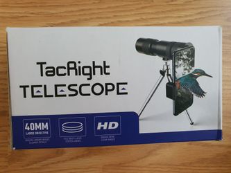 TacRight 10-300x40 Monocular Telescope with Tripod & Phone Adapter (Brand New / Open Box)