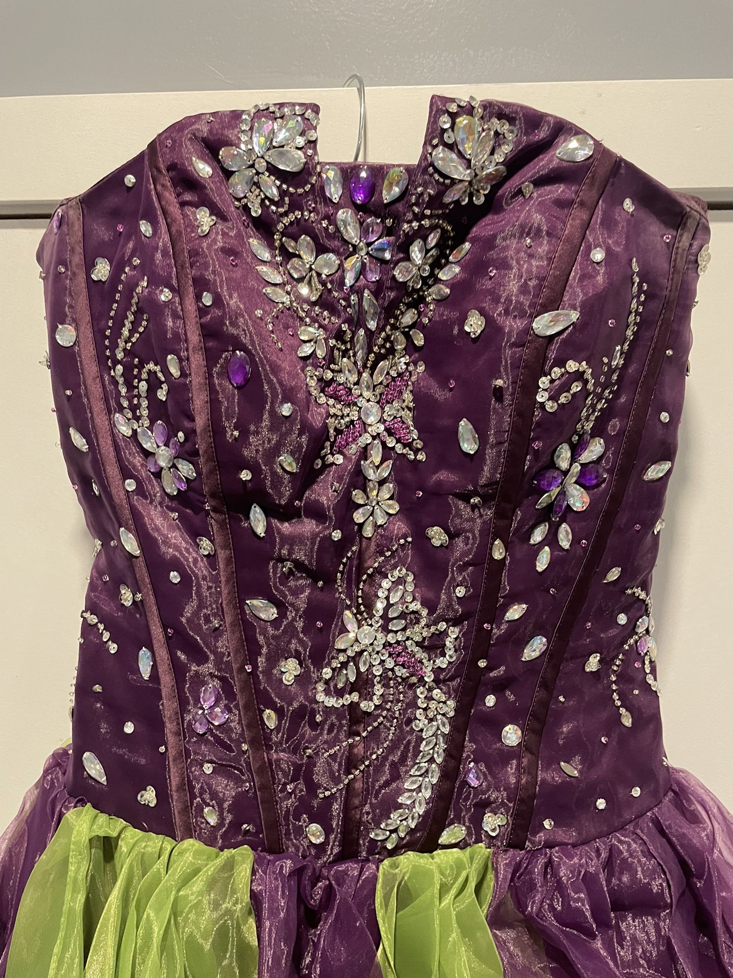 Birthday Dress , Butterfly / Mardi Gras Ball gown 
