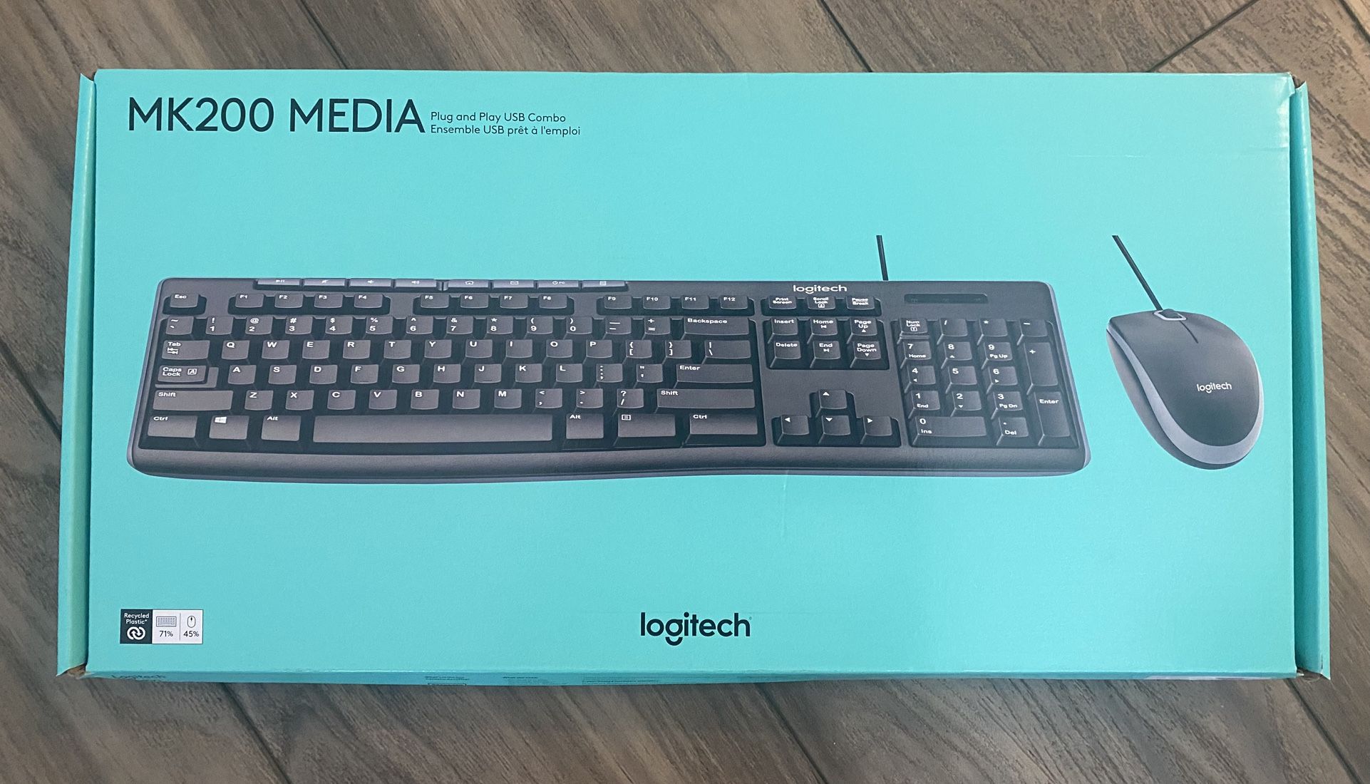 Logitech MK200 Media Combo Full-Size Keyboard & Mouse