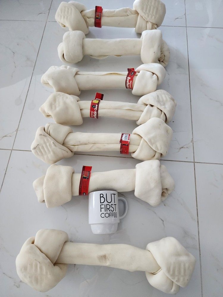 16 Inch Leather Dog Bones