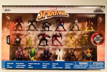 Marvel Spider-Man Jada Nano MetalFigs Die-Cast Metal Set 18 Figures Series 8 NEW