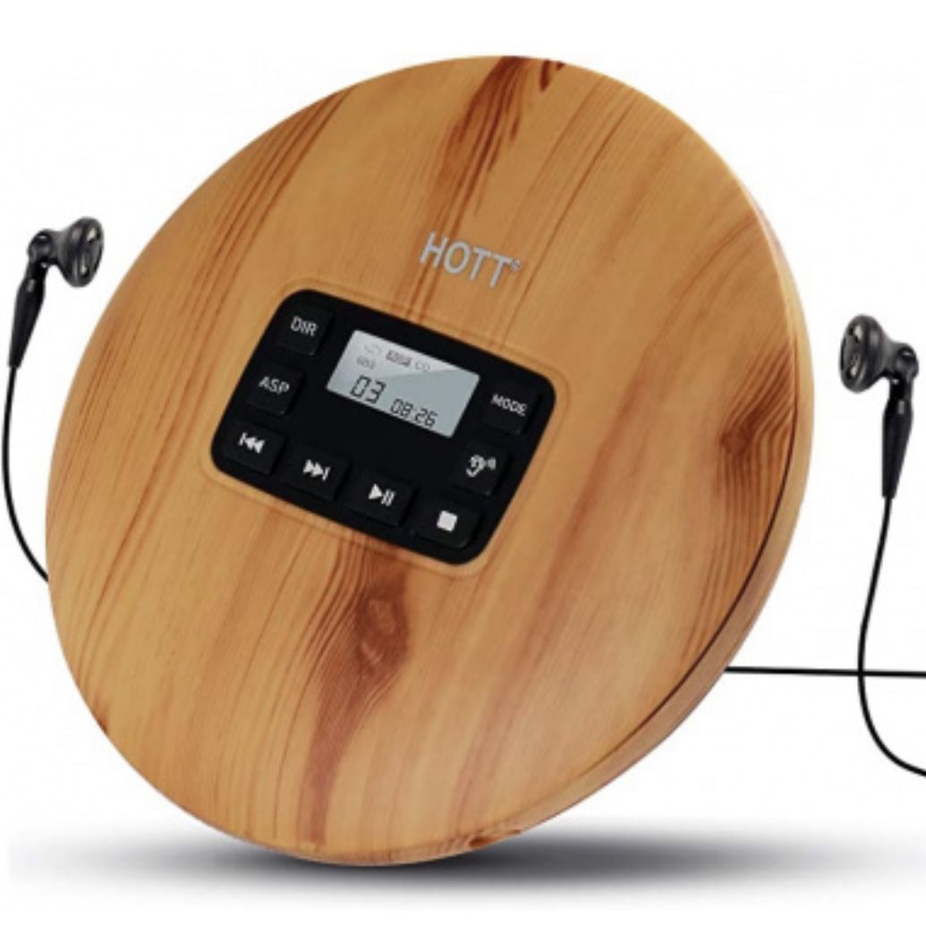 HOTT portable CD player CD611 - Wood
