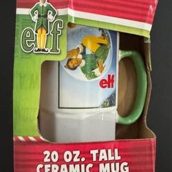 NEW Elf Tall Coffee Tea Mug box has some damage Just $7 