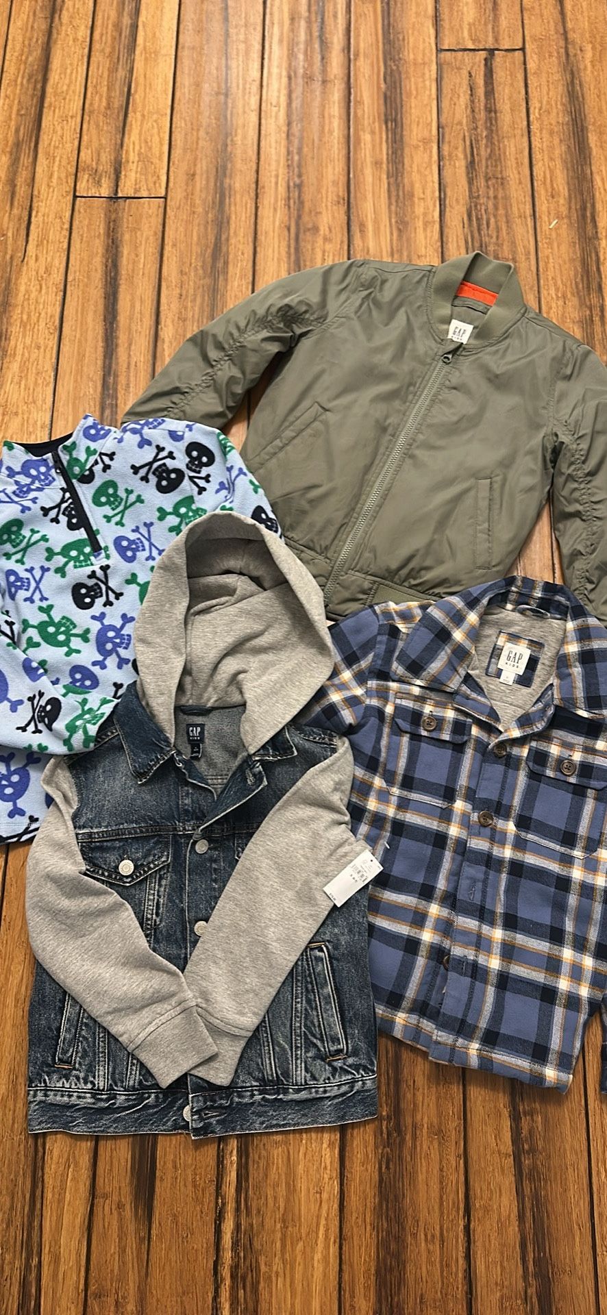 FOUR JACKETS - Boys Gap New and Like New! Sz SM/6-7