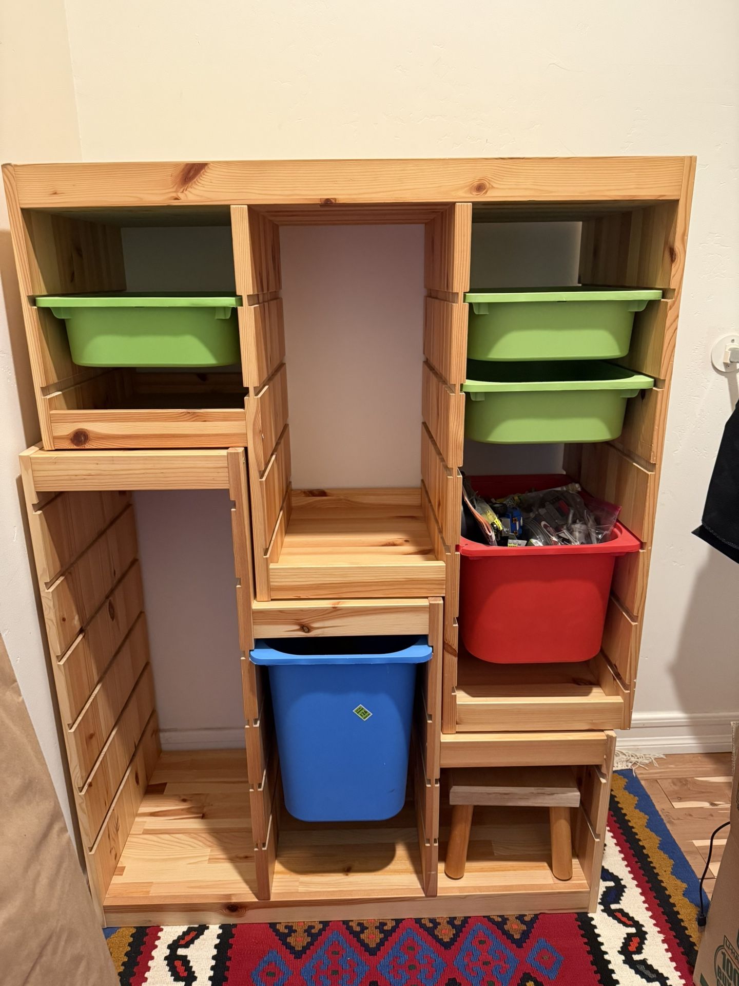 2-Piece IKEA Wood Storage Drawer – Bucket-Ready – Great for Kids’ Toys or Laundry