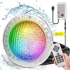 10in Inground Pool Light, 12v Led Swimming Pool Light