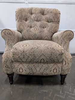 Comfortable Upholstered Paisley Recliner Chair