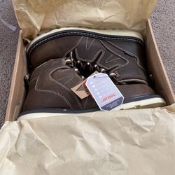 Women’s Wedge Lace-up Work Boots Sz9