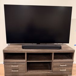 Modern Wood TV Stand / Media Console – 70”+ TVs – Great Condition