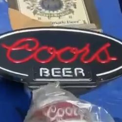 Vintage Coors Beer Neon