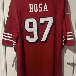 Joey Bosa #97 San Francisco 49ers Red 75th Anniversary Jersey Large
