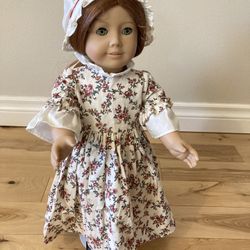 Doll clothes that fit 18" American Girl Dolls - Similar to Felicity’s Rose Garden Dress